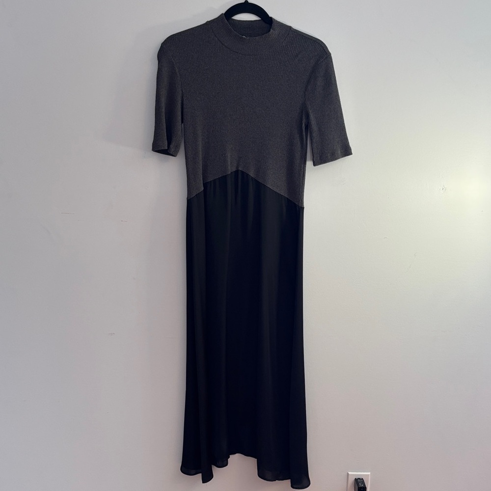 Zara two-toned short sleeve midi dress